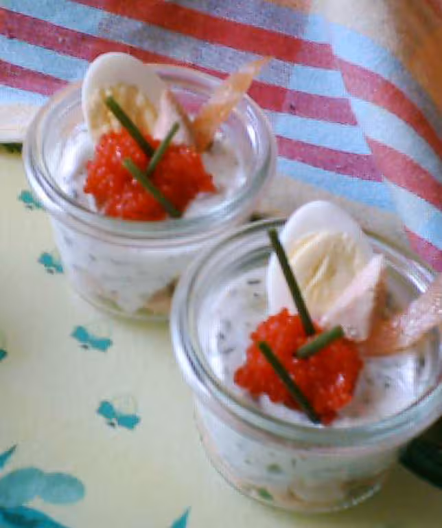 Verrine saumon tzatziki