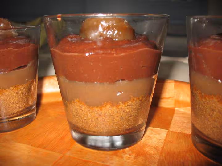 Verrines chocolat marron