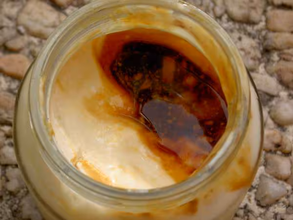 Yaourt au caramel liquide