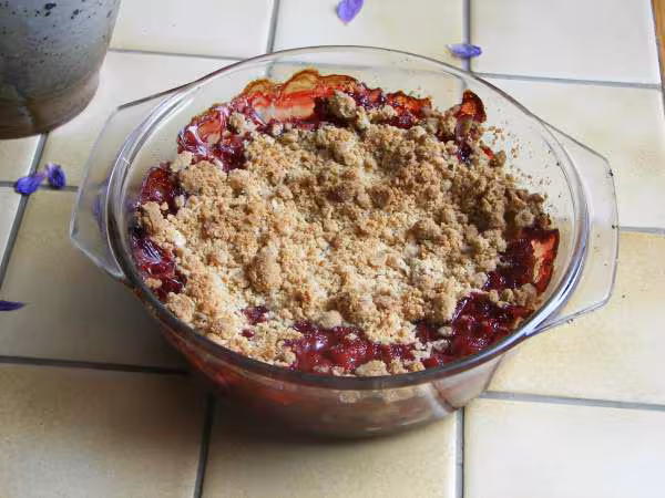 Crumble aux fraises