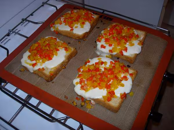 Tartines aux poivrons 1