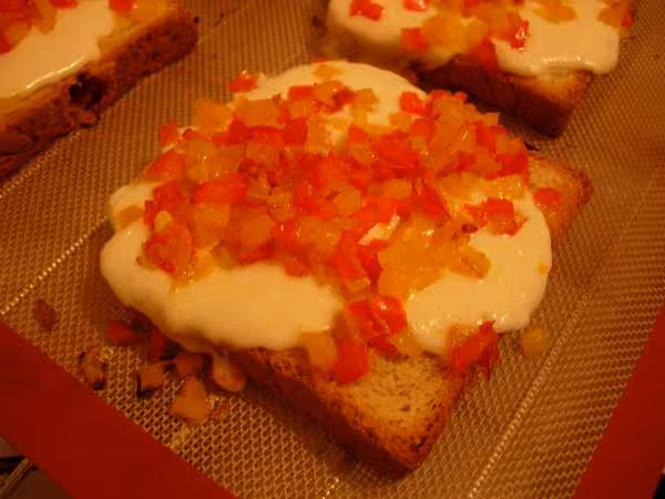 Tartines aux poivrons 2