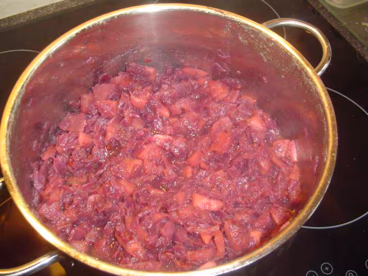 Chou rouge aux pommes