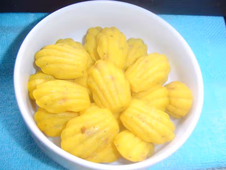 Mini madeleines au potiron et lardons