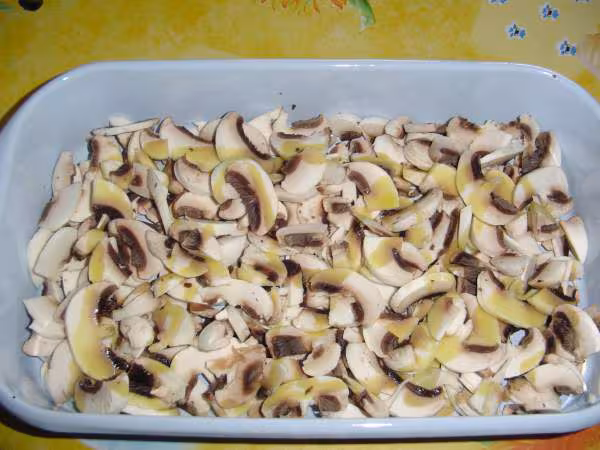 Potage aux champignons etape 1