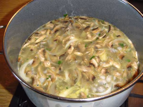 Potage aux champignons etape 2