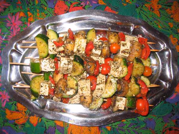 Brochettes vegetariennes
