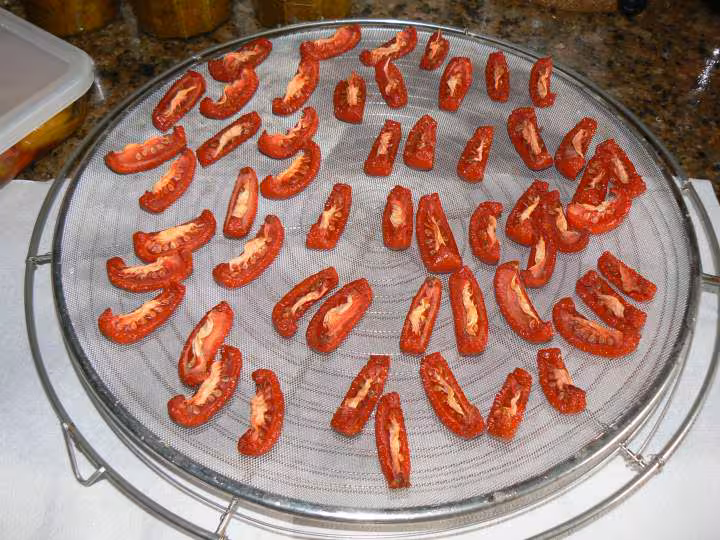 Tomates semi sechees