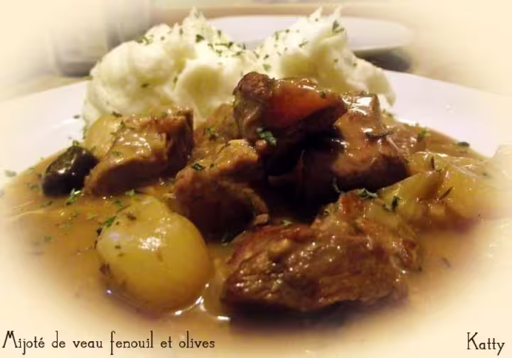 Mijote de veau fenouil olives