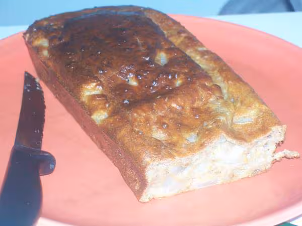 Cake moelleux poire epices coupe