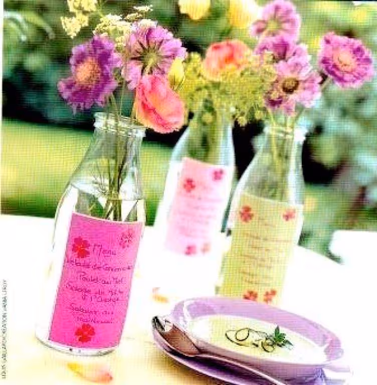 Menu bouteille