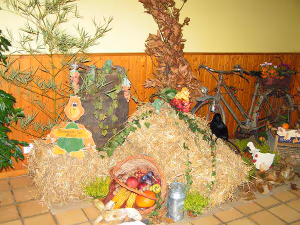 Deco salle champetre aux couleurs d automne