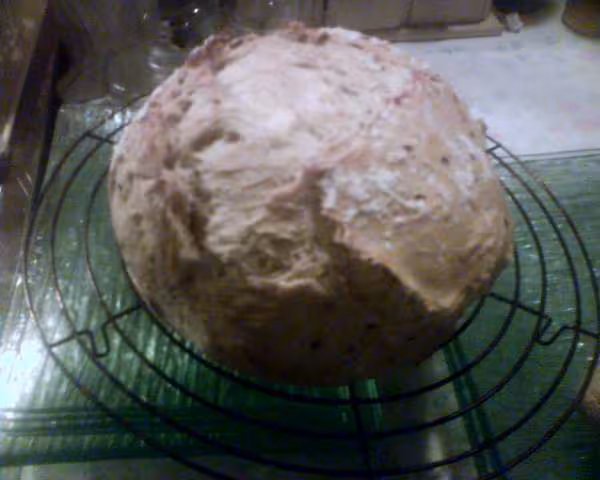 1er pain de campagne en cocotte pyrex
