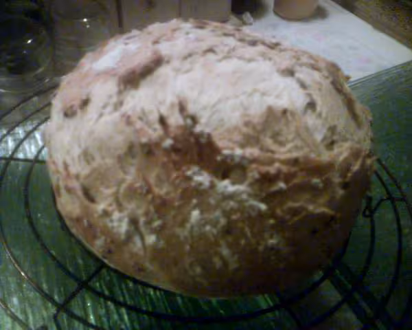 1er pain de campagne en cocotte pyrex