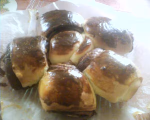 Brioche au nutel de cobel finie et demoulee
