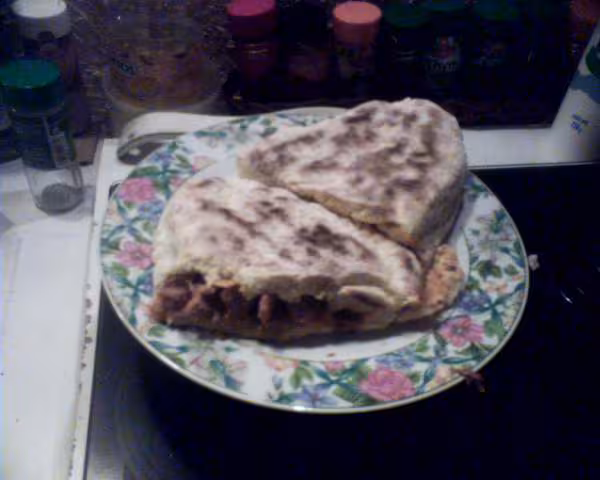 Cheese naan et sa garniture