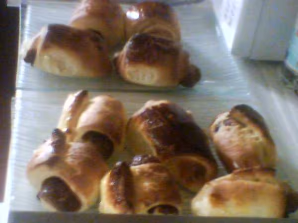 Petits pains au nutel facon christy cuits