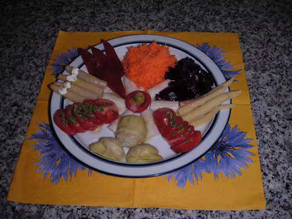 Assiettes de crudites n 2