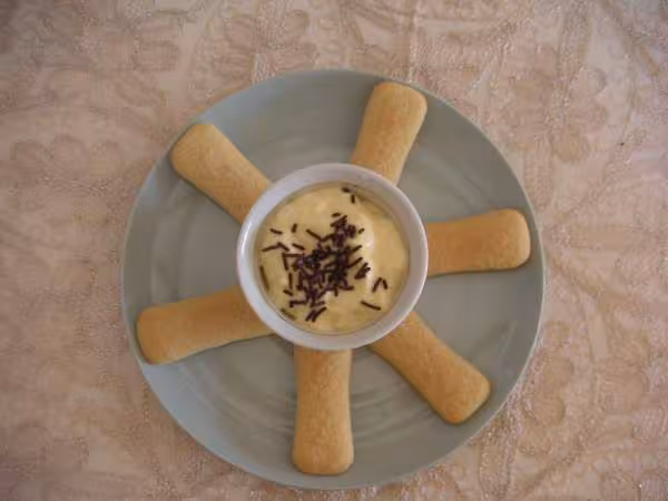 Mousse a l orange et son soleil de pavesini