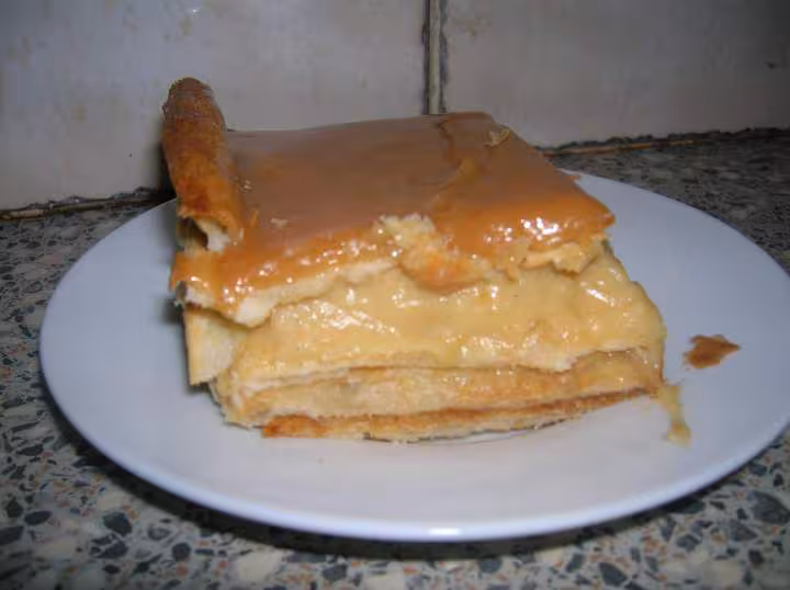 Mille feuille au caramel