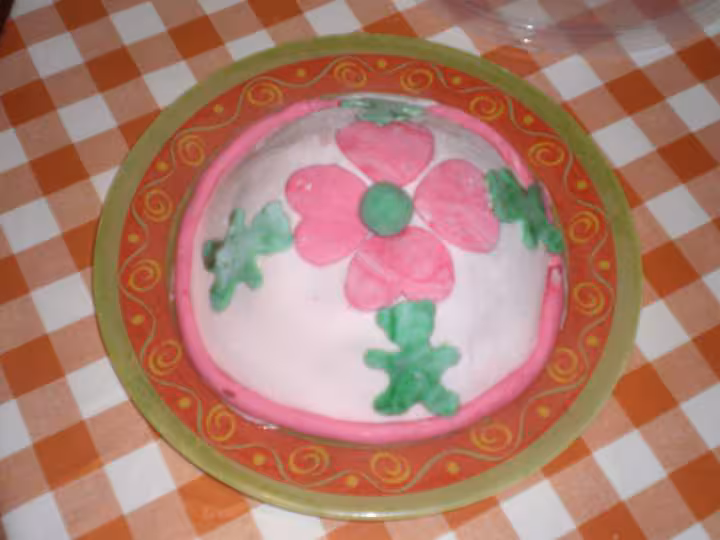 1er gateau pate en chamallow