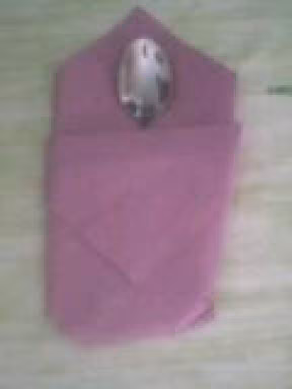 Serviette pliee