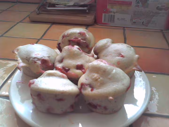 Muffins aux fraises