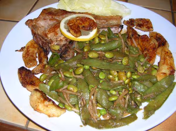 Cote de porc aux pommes sans mg ajoutee