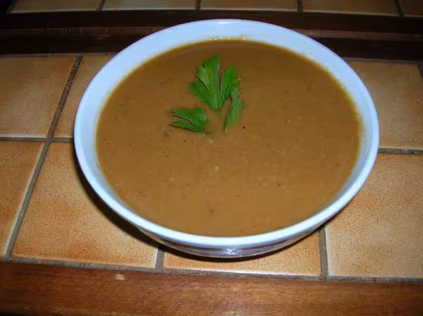 Potage carotte chataignes champignon