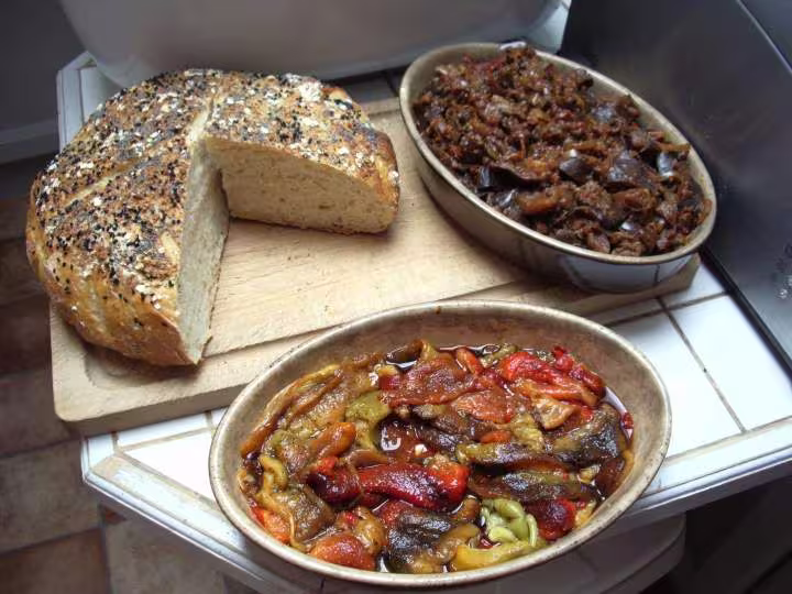 Aubergines confites