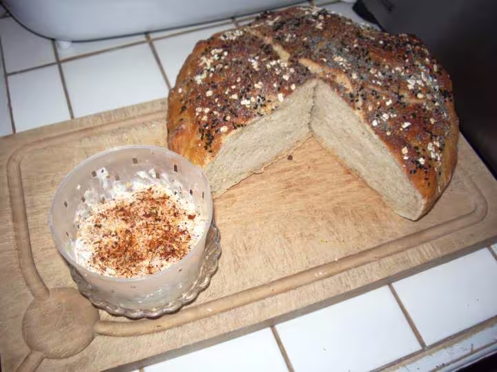 Fb kefir en faisselle et pain au levain