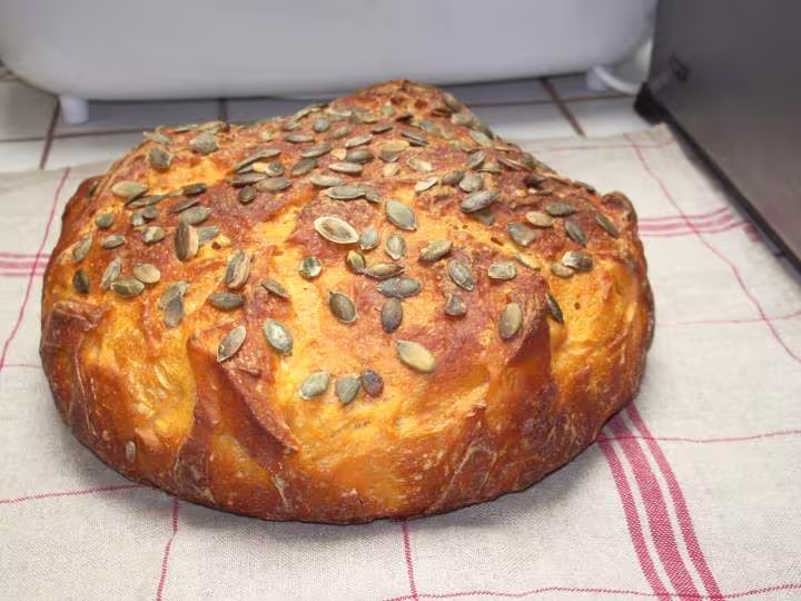 Pain au potiron et ses graines