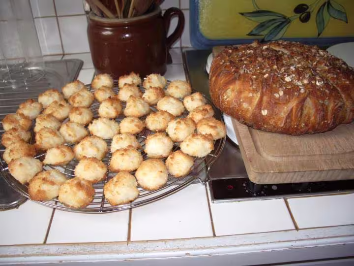 Rochers coco et pain levain petit lait de fb