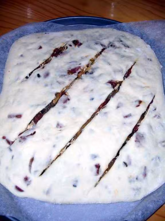 Fougasse avant cuisson