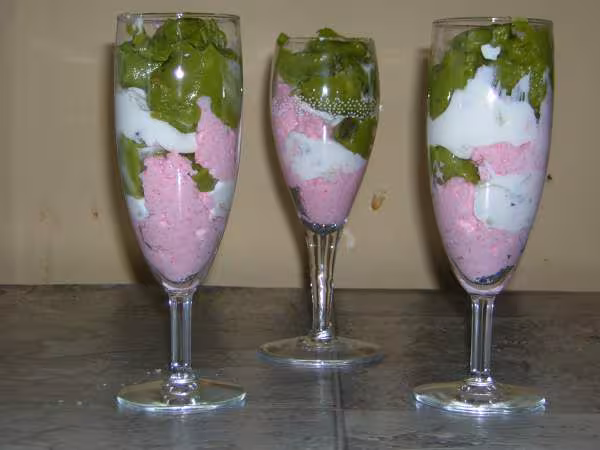 Entree servie au verre