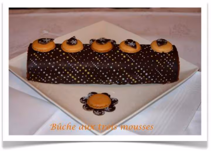 Buche aux trois mousses