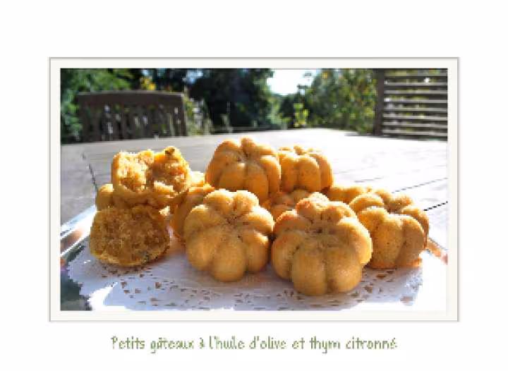 Petits gateaux thym citron