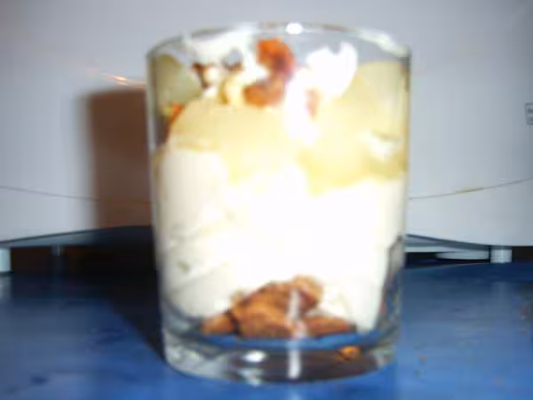 Dessert mascarpone vu face