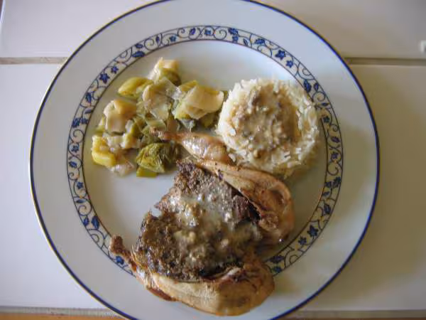 Cailles farcies