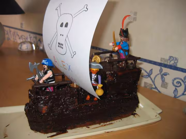 Gateau bateau pirate 2