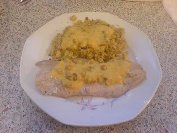 Cabillaud sauce au curry
