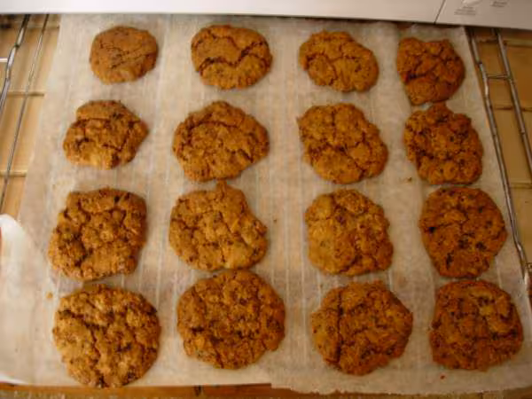 Fournees de cookies au chocolat et coco