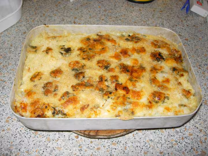 Hachis parmentier de poulet au poires et miel
