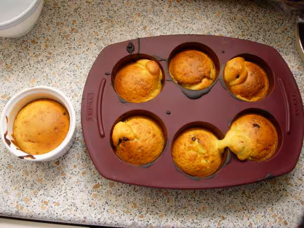 Muffins a la sortie du four