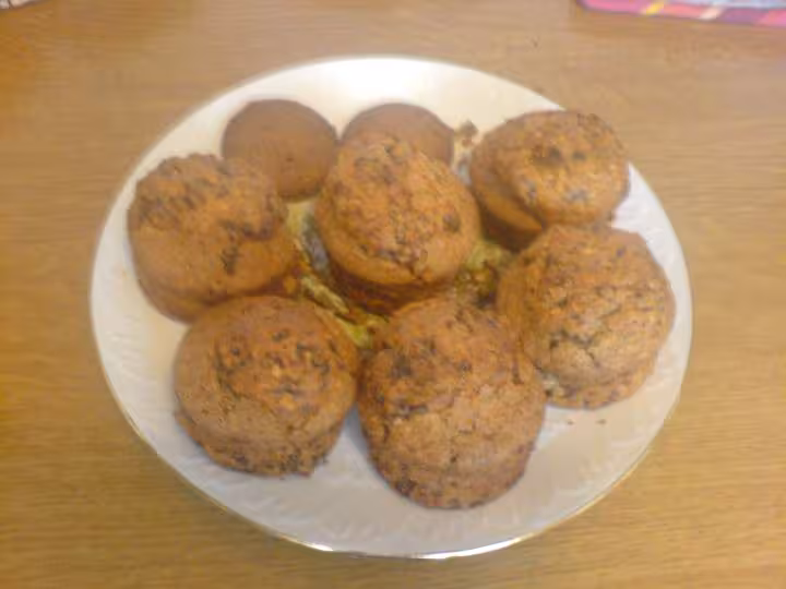 Muffins aux pepites de chocolat et coco