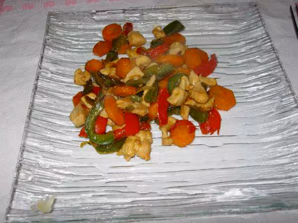 Poulet saute au poivron et sesame 2