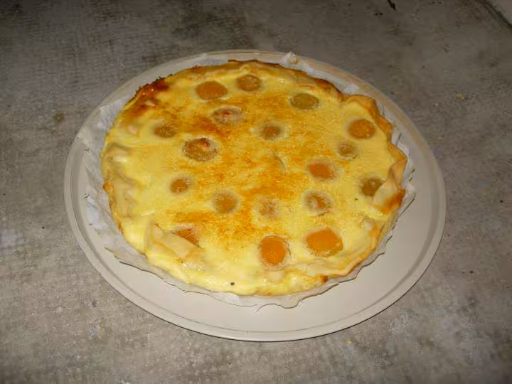 Tarte a l abricot et noix de coco