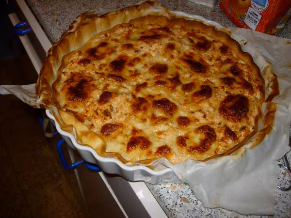 Tarte au saumon et a la mozarella
