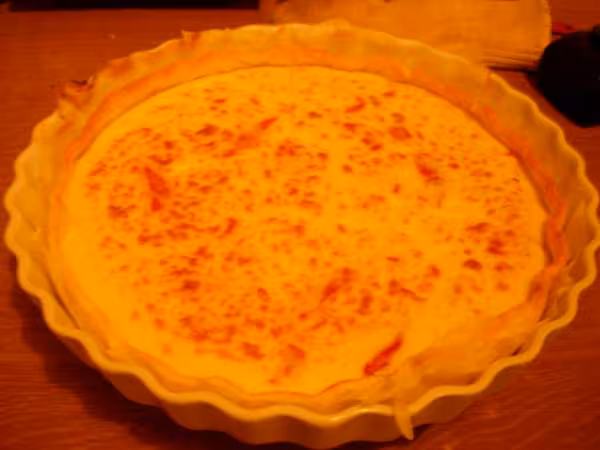 Tourte au chevre et aux poivrons