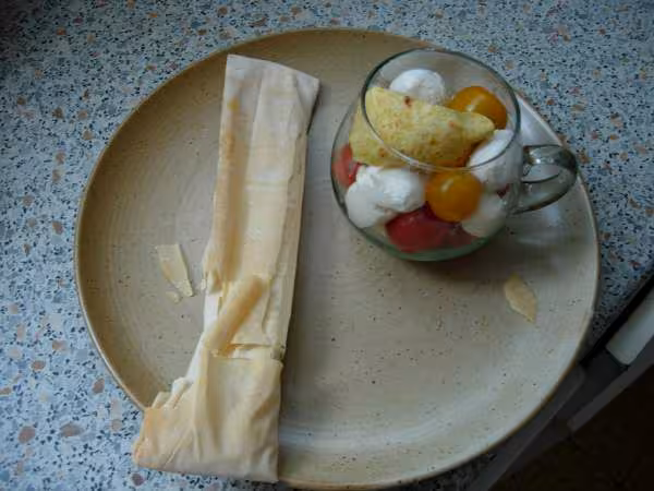 Verrine tomate fromages